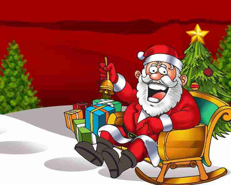 Santa claus jingle bell